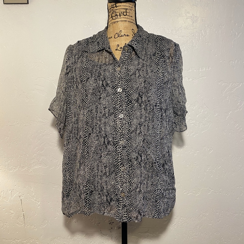 New York City Design Co. 100% silk blouse, size 2X